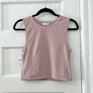 NWT Aritzia Babaton Contour Muscle Tank in Barely Blush